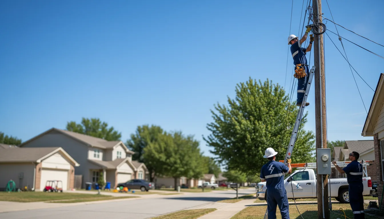 Residential electrician providing installation services in Corcoran, CA